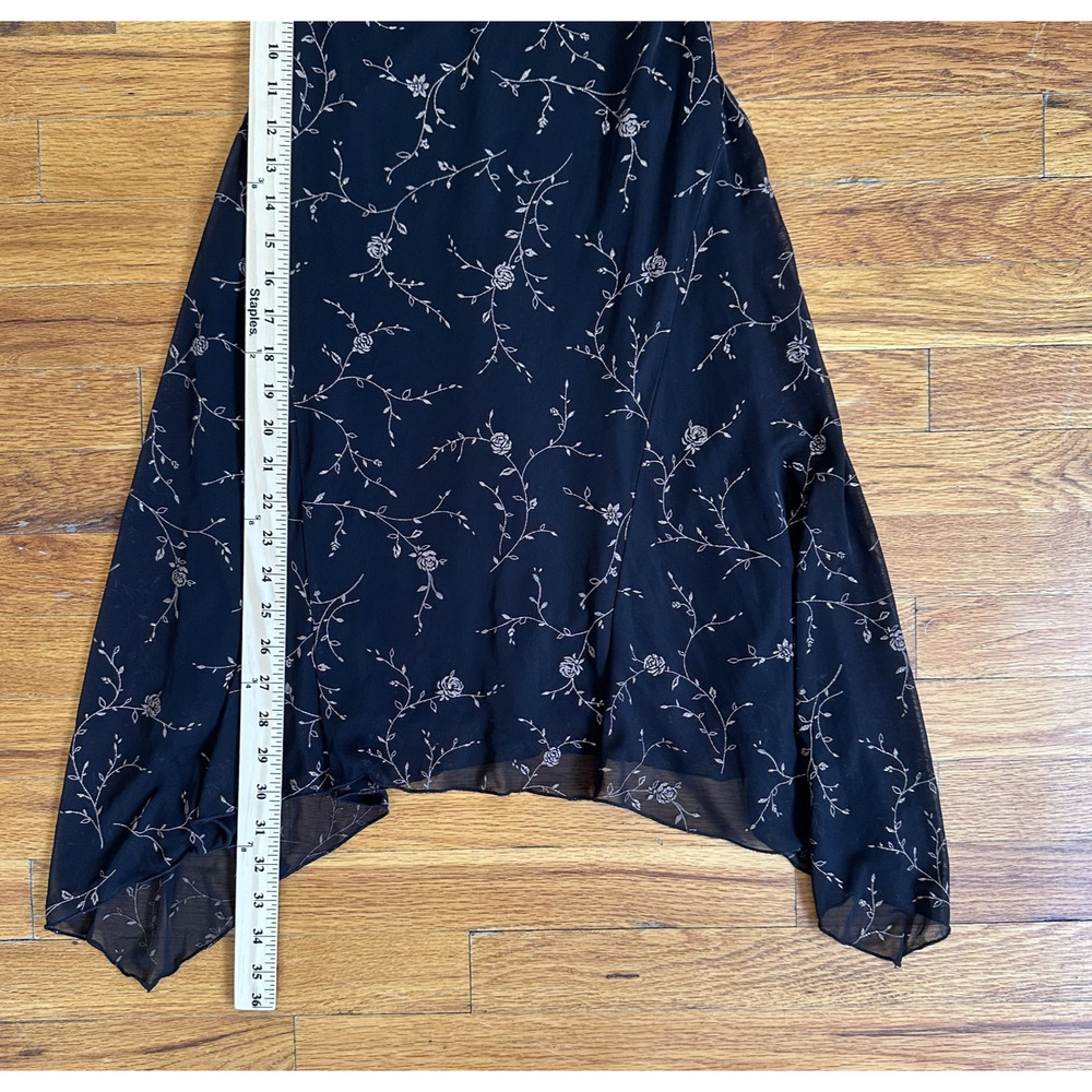 VTG Y2K Charlotte Russe Strapless Dress Size M Sparkle Asymmetrical Hem Fairy - Picture 9 of 9